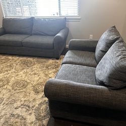 Basset couch and loveseat