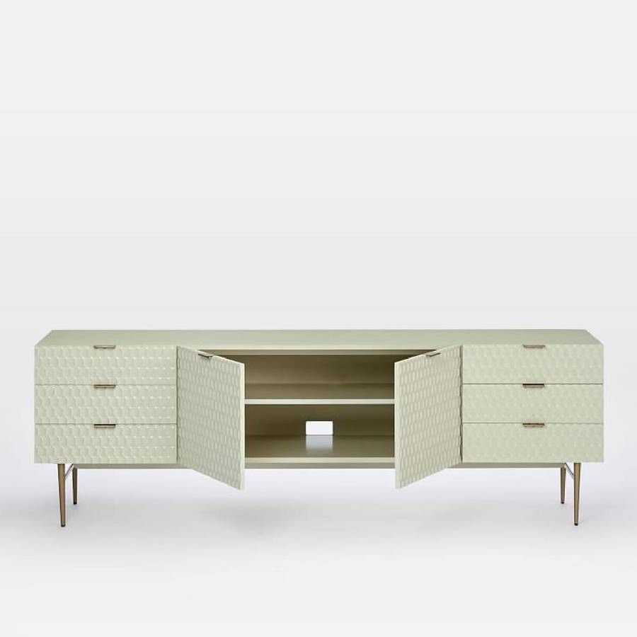 Beautiful West Elm Audrey Media Console For Sale