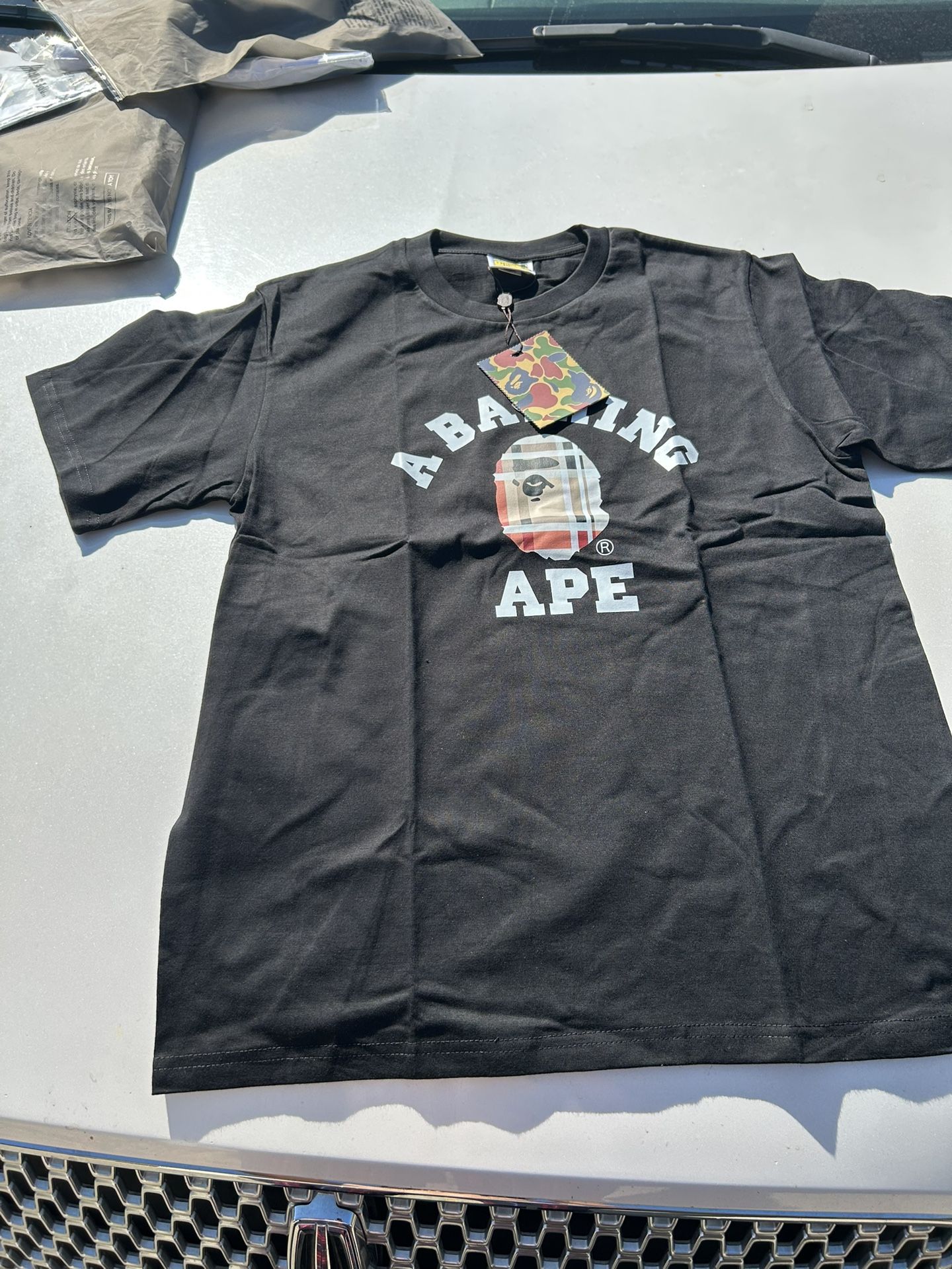 Black Burberry Bape T-Shirt