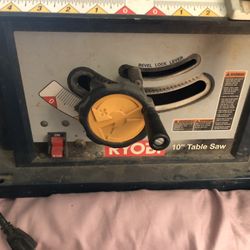 RYOBI 10 Inch TABLE SAW EXCELLENT SHAPE!!! 