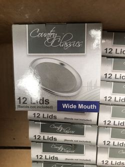 Canning Jar Lids Wide Month Box of 12