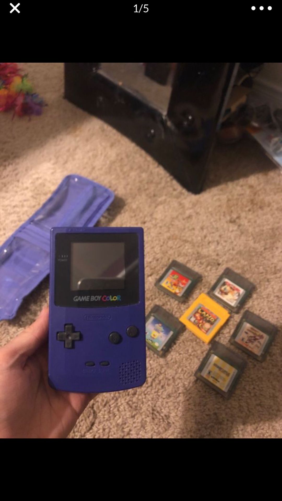Gameboy color w/games, MINT CONDITION!