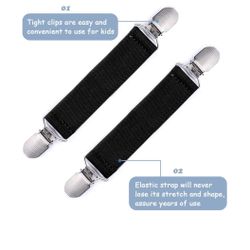 Elastic Mitten Clips Tight Stainless Steel Gloves Clips for Toddler Kids Clothes