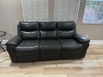 Leather Recliner 3 seater sofa