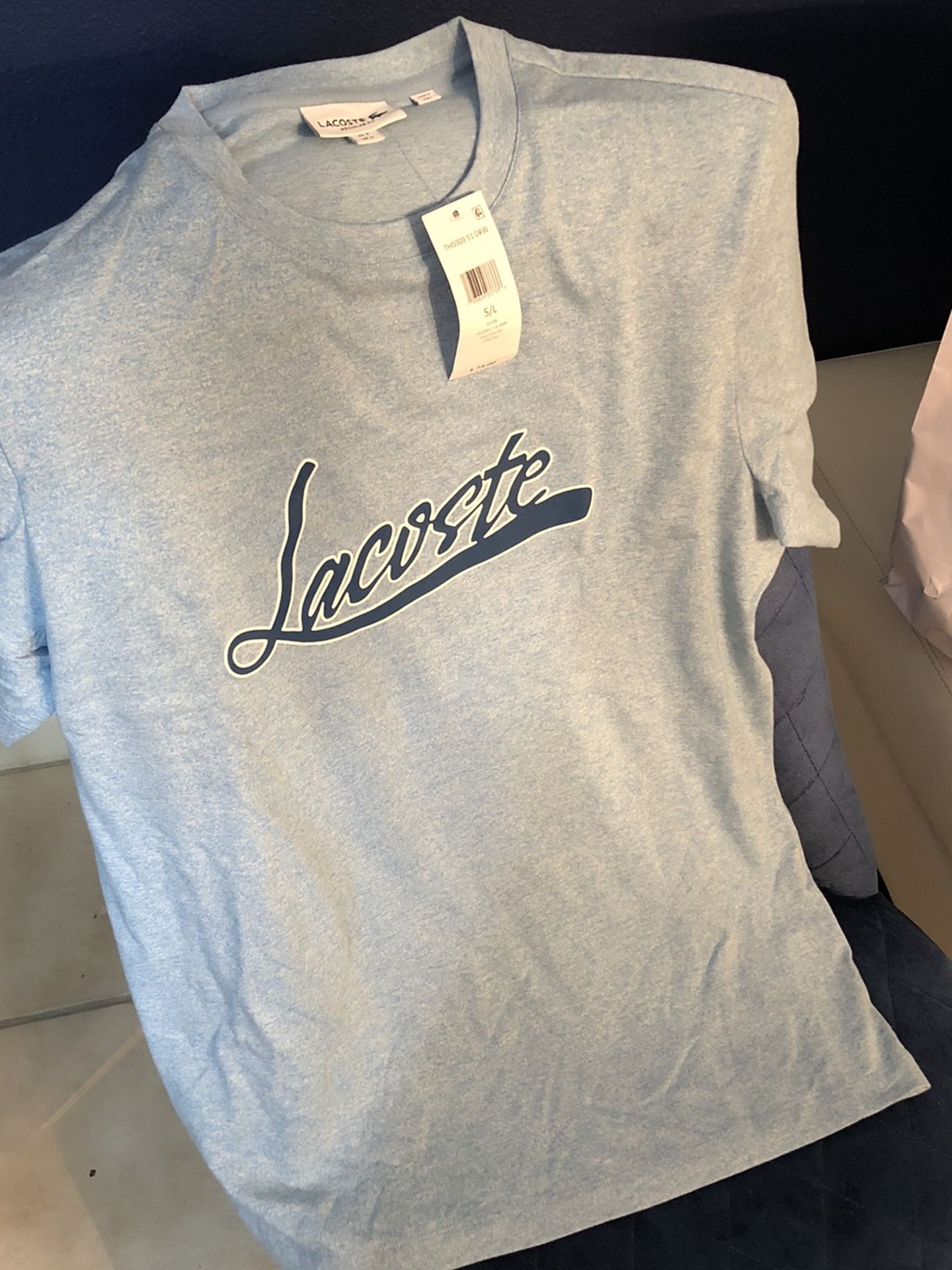 Large Lacoste T Shirt Men Tags Me Nike Gucci