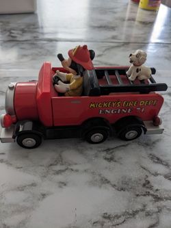 Disney pull back fire truck