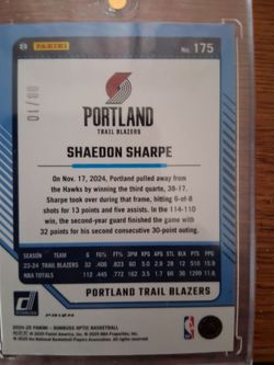 Shaedon Sharpe 08/10