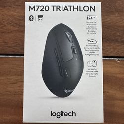 BRAND NEW SEALED 2025 Logitech M720 Triathlon Multi-Device Wireless Mouse with Hyper-Fast Scrolling