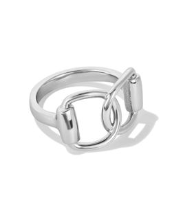 NEW James Michelle HORSE BIT RING. Sterling silver. Sz 6.