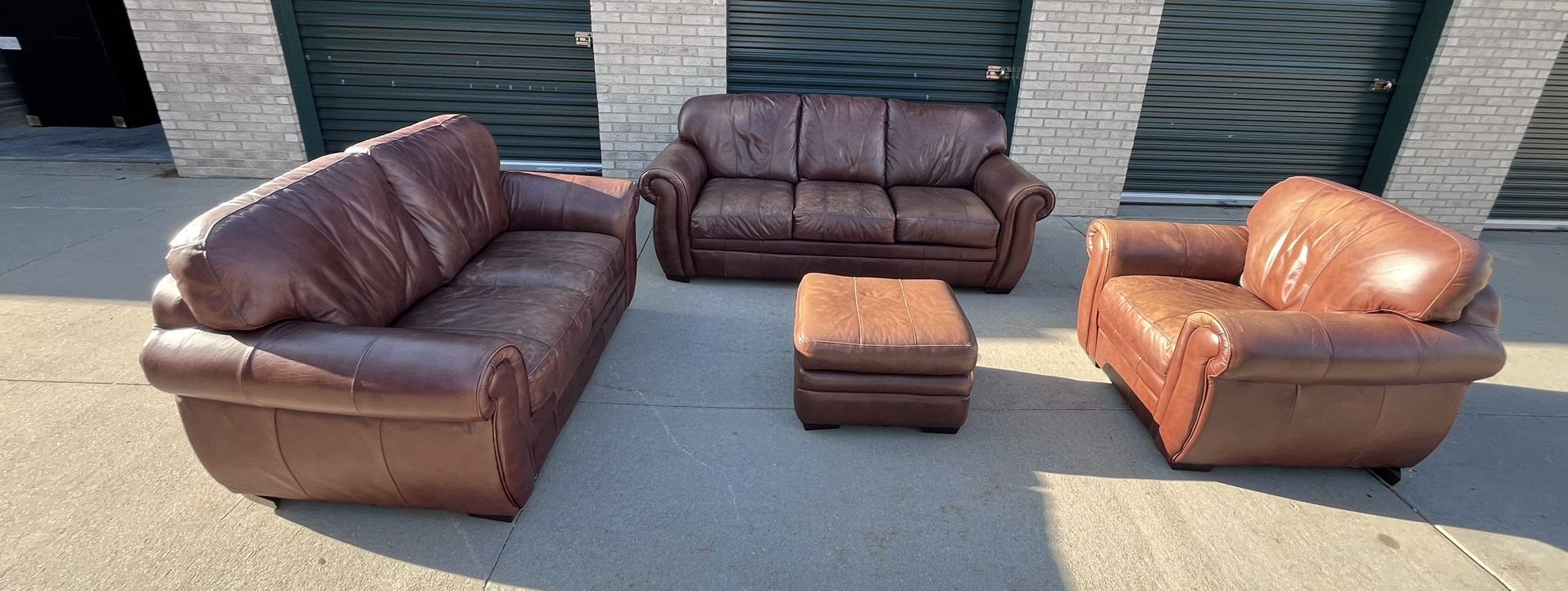 4-Piece Leather Set π Free delivery π