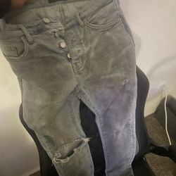 Dirty wax light Blue Purps Sz 29