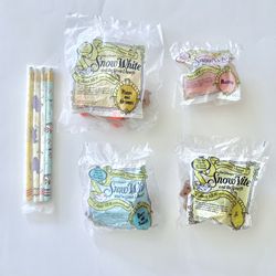 Vintage McDonald's happy meal toys Disney Snow White 7 Seven Dwarfs Collectible Free Vintage Pencils