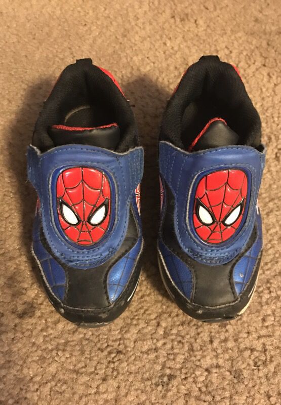 Size 9 Spider-Man shoes