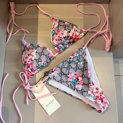 Pink Floral GG Bikini