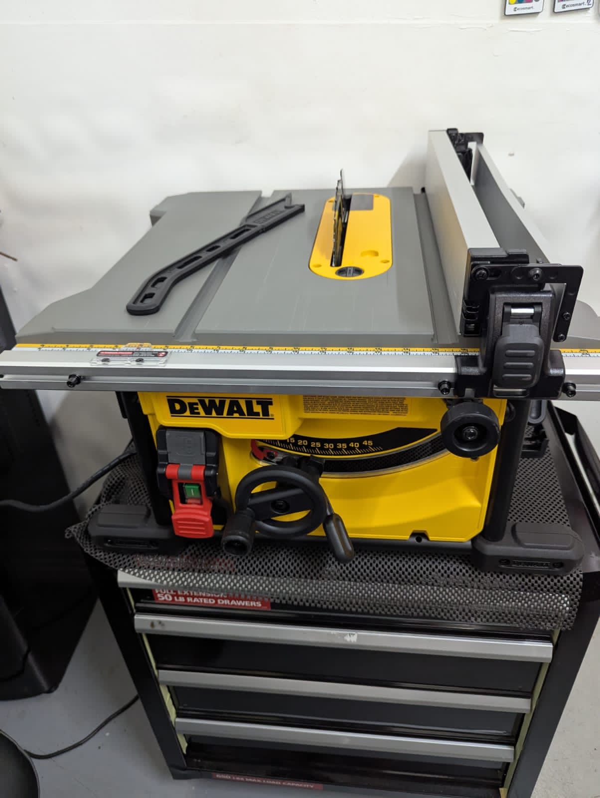 DEWALT 15 Amp Corded 8-1/4 in. Compact Portable Jobsite Tablesaw (Stand Not Included)