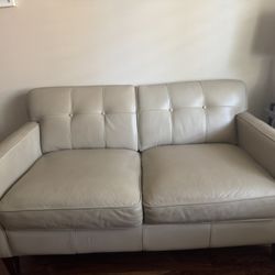 Leather Love Seat