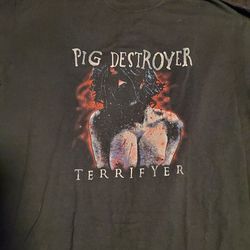 Pig Destroyer TShirt Size 2X Metal Shirt