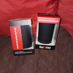 All In One Pencil.cup Speakers Both For $25