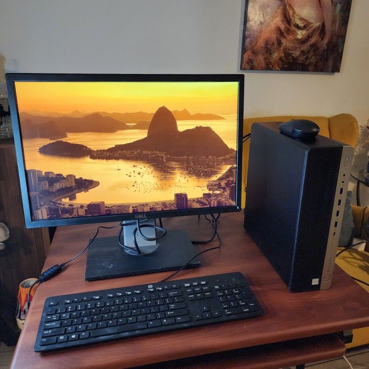 HP EliteDesk 800 G3 SFF dektop computer 
Intel core i7-6700U @ 3.40ghz
32GB RAM
240GB NVMe m.2 SSD
Win 11 Pro, Ethernet connection.  Microsoft office 