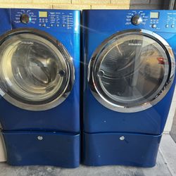 Washer And Dryer Set Electrolux Blue Electric 