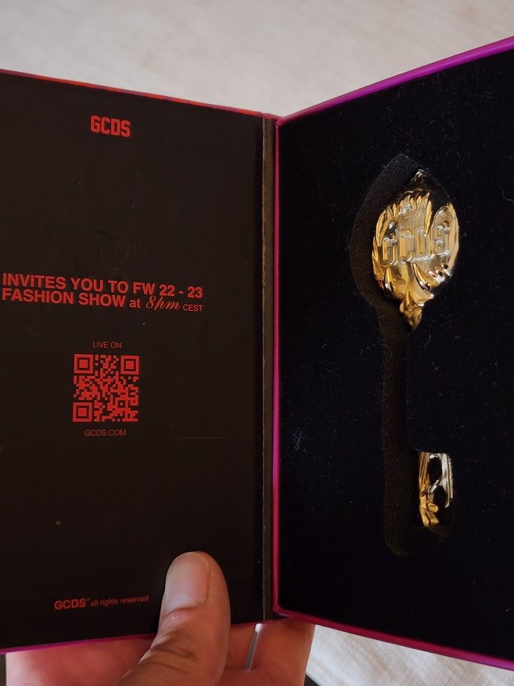 GCDS Key Fashion Show Invitation