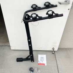New $45 Tilt Folding 2-Bike Mount Rack Bicycle Carrier for 1-1/4” and 2” Hitch Cars 70lbs Capacity
