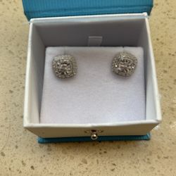 Genuine Custom Cut Diamond Studs