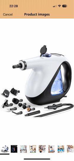 Handheld Steam Cleaner for Home 3s Instant Heat-Up No Need to Wait, Upgrade 2 LB Light Weight Easy Refill Portable Steamer Cleaner for Furniture Couch