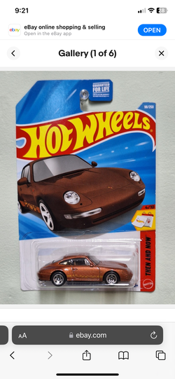 Hot Wheels 1996 Porsche Carrera HW Then and Now Diecast