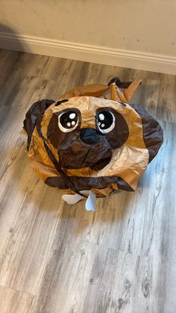 Inflatable Costume for Halloween Pug Dog Rider