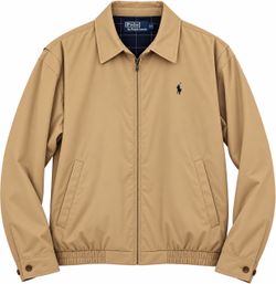 Polo Ralph Lauren Men’s Classic Fit Coach / Harrington Style Jacket (tan/khaki) (XL)