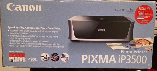 CANON Pixma Photo Printer iP3500 NEW Open Box