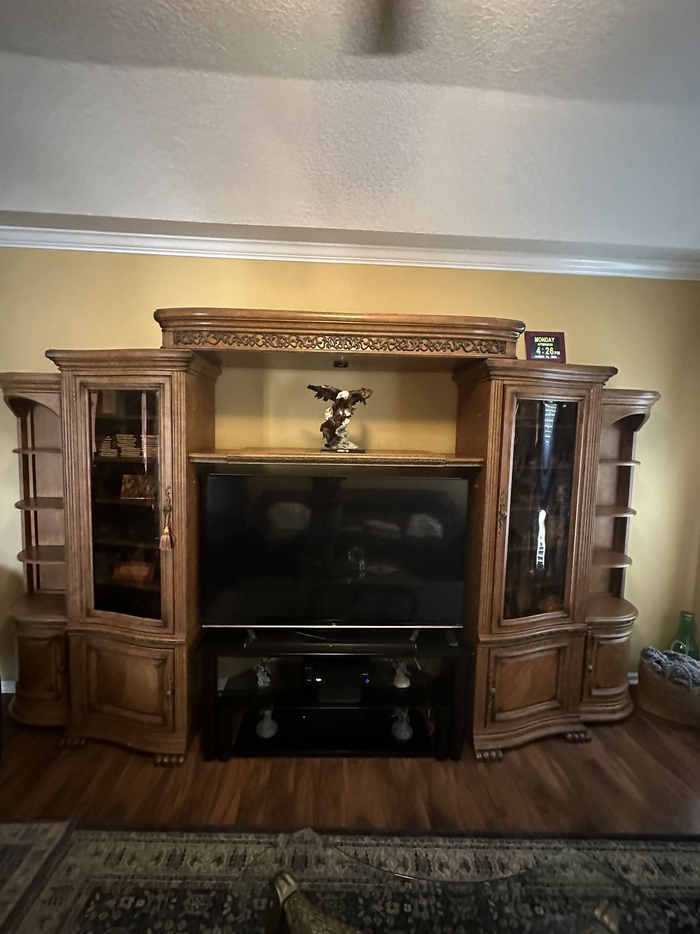 entertainment center for sale*tv and stand not included*