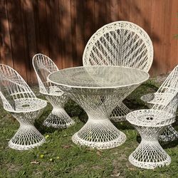 Rare Designer Patio Set By Russell Woodard Patio Set Spun Fiberglass Mid Century Modern Late 20th Century