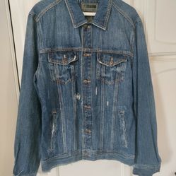 Blue Denim Jacket (Large) - 21 Men An American Brand