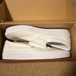 Vans Slip On All White Size 10.5