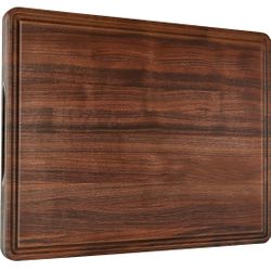 XXL Large Walnut Wood Cutting Board for Kitchen 24x18