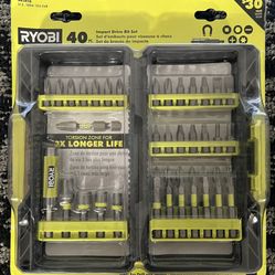 Ryobi 40 Pc Impact Drive Bit Set
