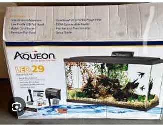 Aqueon Aquarium Starter Kit with LED Lighting 29 Gallon