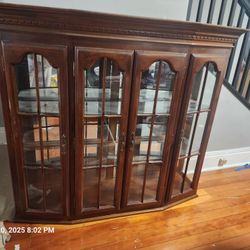 Vintage 2 Piece China Cabinet 