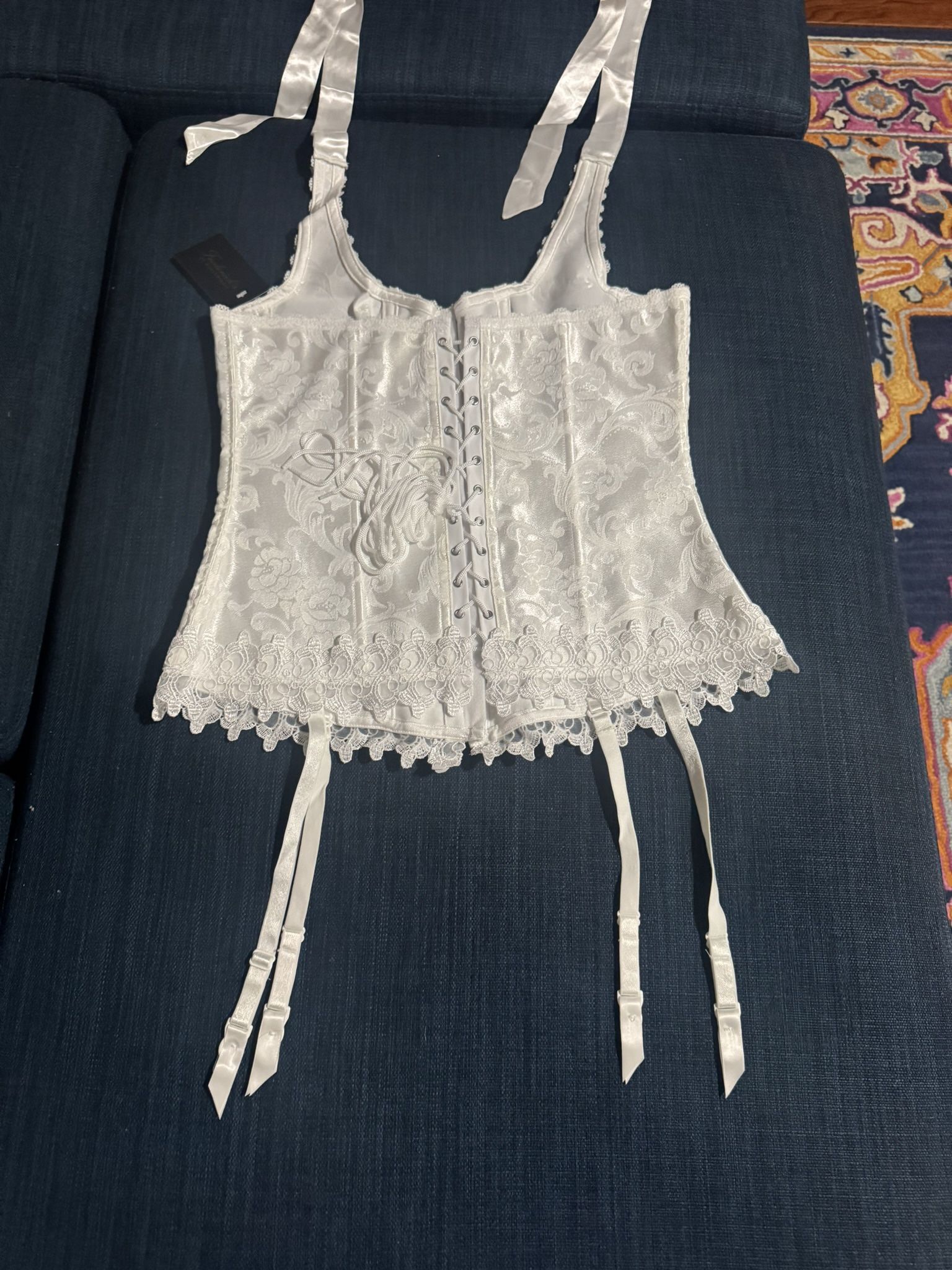 Brand New With Tag Hollywood Dream Halter Corset Size 36 White