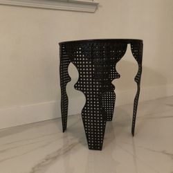 High End Moroccan Style Metal Round Side Table