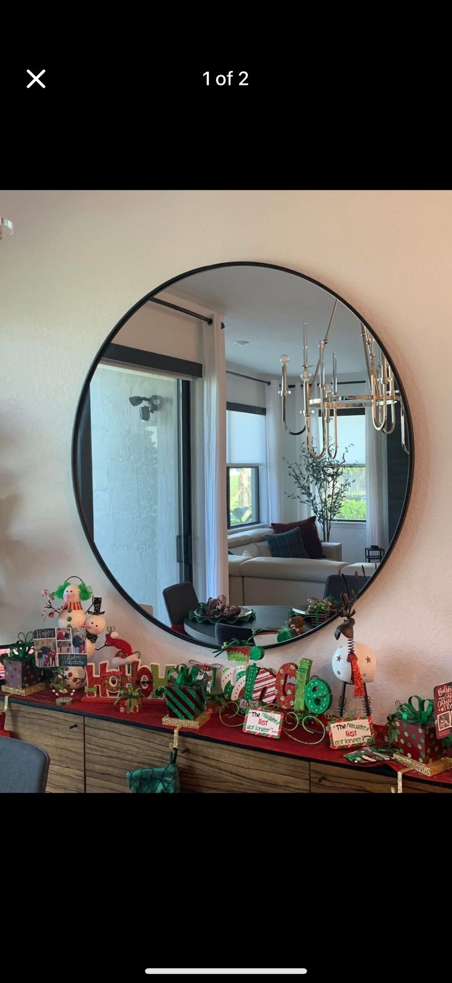 Over Sized Round Mirror - New