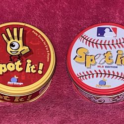 Spot It! Card Games Set Of 2! Original and MLB NEW!