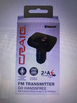 Craig FM Transmitter & Wireless Bluetooth Microphone