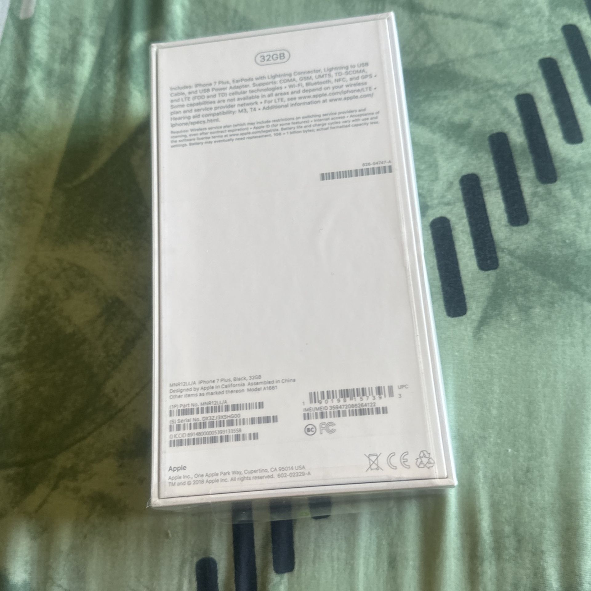 I Phone 7 Plus 32GB New In Box Seal Pack