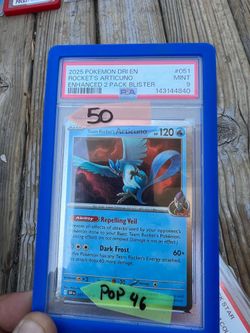 2025 Pokemon Enhanced 2 Pack Blister ARTICUNO Cosmos Holo Promo PSA 9 POP 46