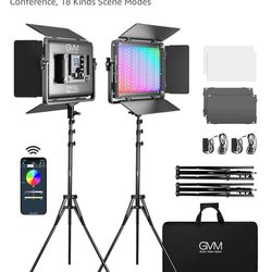 GVM 1300D Lighting kit & Power extra 4 Pack Batteries