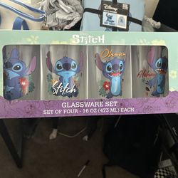 Disney Stitch Glassware Set