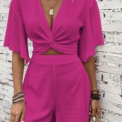 Two Piece Shorts Set